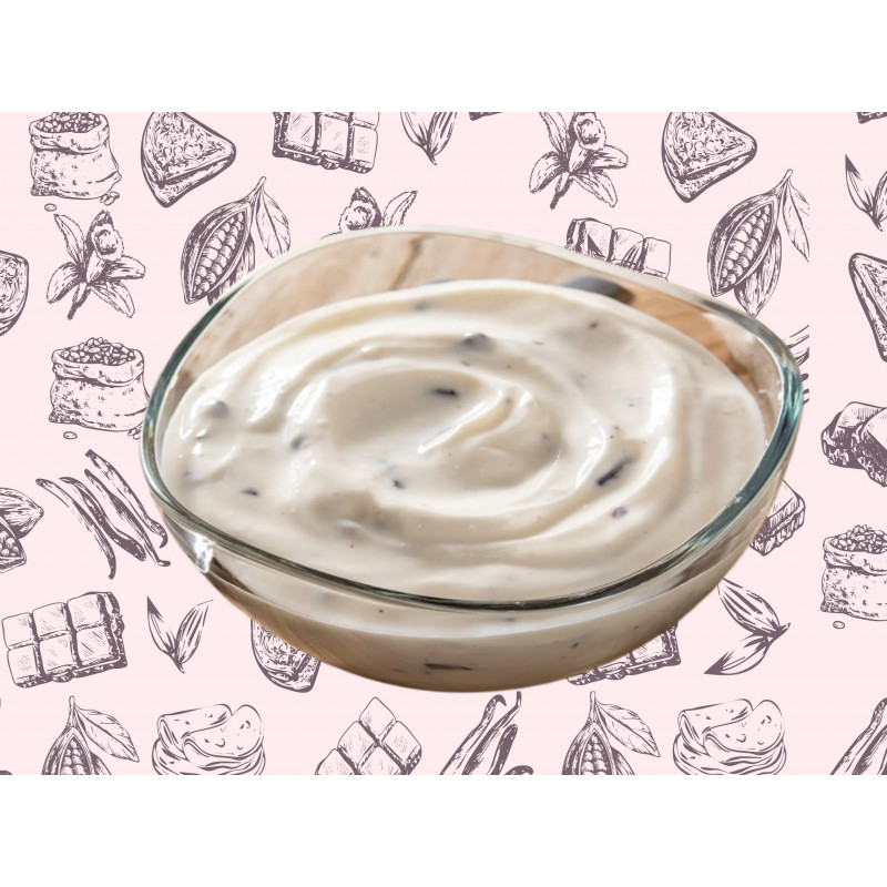 Dessert saveur coco avec pépites de chocolat