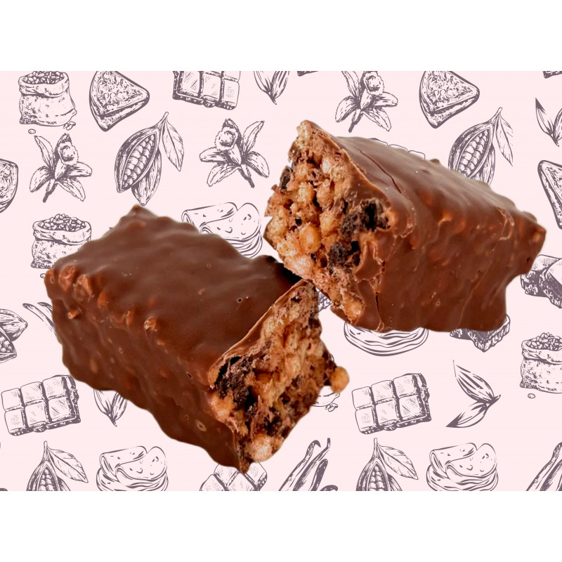 Barres crispy saveur chocolat