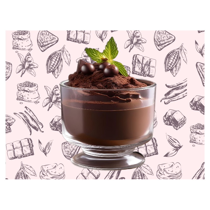 Dessert saveur chocolat noir